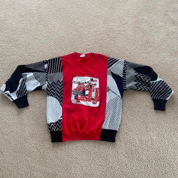 Nike Sneaker Head / Vintage Grandpa Sweater - Picture 1 of 4